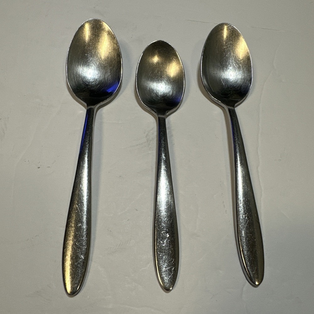 Oneida BAGUETTE Glossy Set of 2 Tablespoons and 1 Teaspoon Stainless